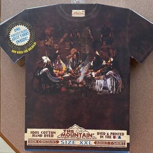 The Mountain Brown Native Gathering T-Shirt